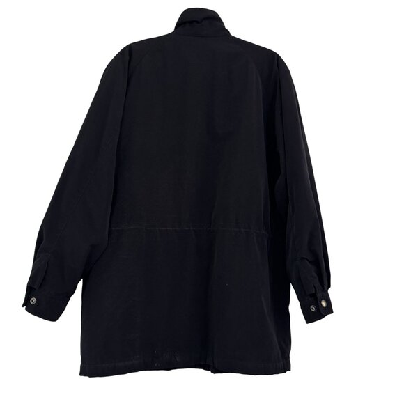 Axcess Men by Claiborne Black Quilted Lined Snap Button Zip Front Jacket Size M - Picture 2 of 7